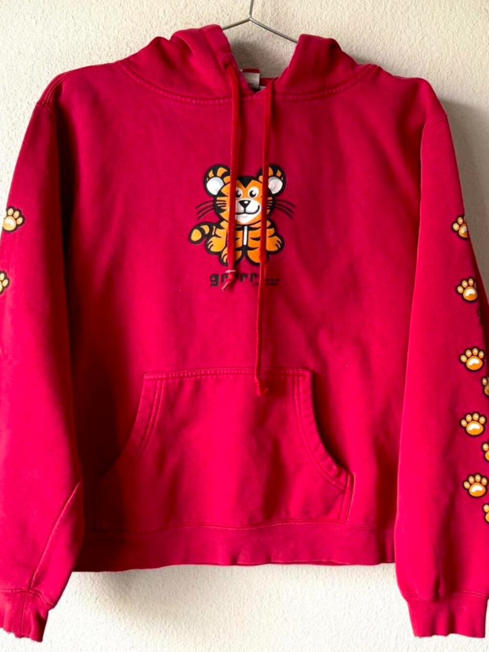 2002 Pacsun Tilt Clothing Tiger Hoodie Sweatshirt Women's Small
